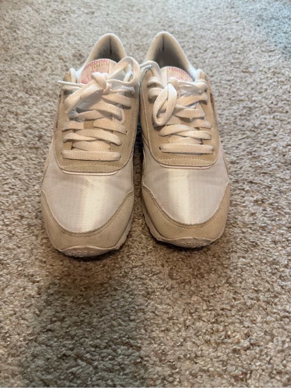 Reebok Kids Neutral Beige Lace-Up Sneakers